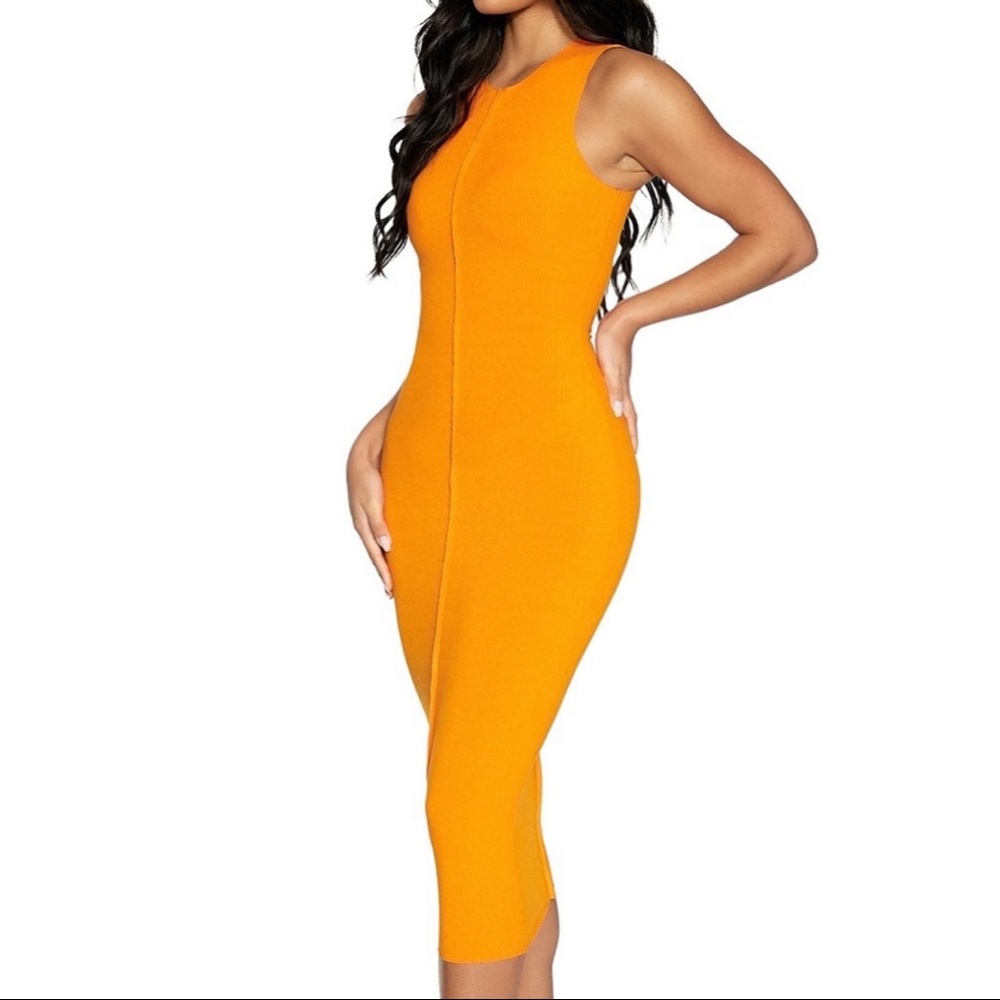 Orange MIDI dress